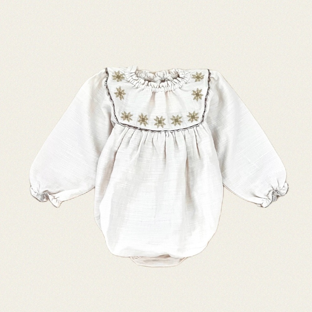 LiIlu Embroidered Folk Romper